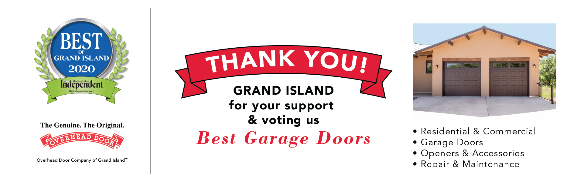 Overhead Door of Grand Island - Garage Doors Openers & Repair Service