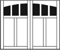 medina-arched Villa Madre Carriage Doors, Overhead Door Co. of Grand Island™